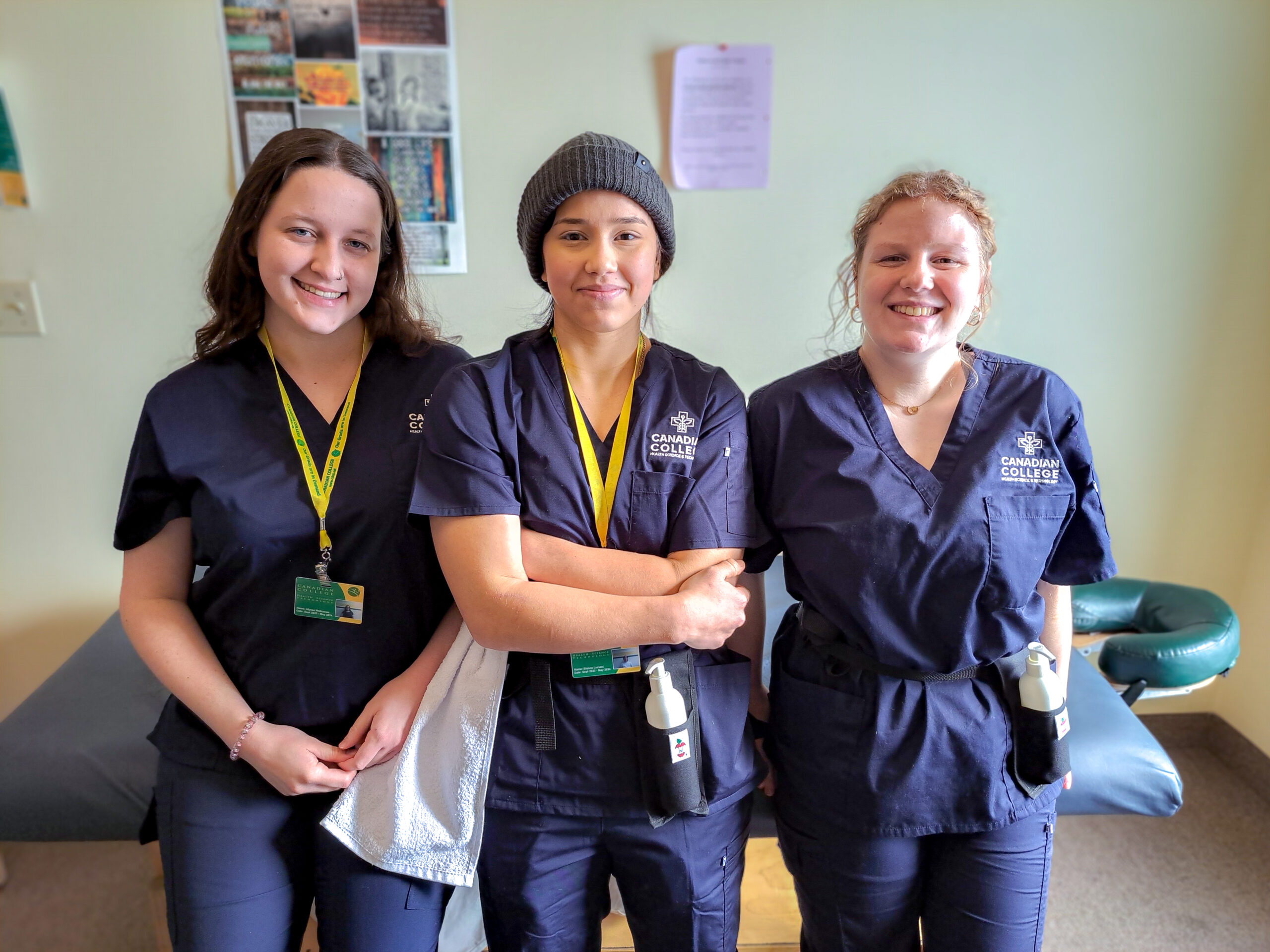 cchst-mt students in clinic